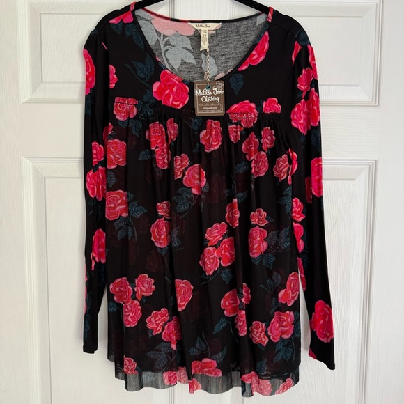 NEW Matilda Jane Winter Blooms Long Sleeve Top - Picture 3 of 9